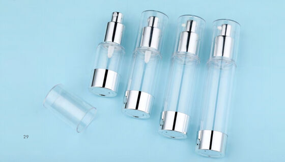 Beau emballage cosmétique pompe à lotion en plastique bouteille à vide sans air avec pompe
