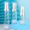 Bouteille sans air en PP blanc brillant de 30 ml et 50 ml avec pompe à lotion