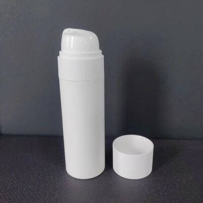 Eco-friendly PCR plastique PP mat crème cosmétique lotion nettoyant hydratant sérum pompe à pression sans air bouteille pour soins de la peau