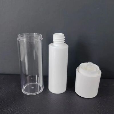 Emballage en plastique avec Logo personnalisé, conteneur sans air pour soins de la peau, shampoing, huile capillaire, Lotion pour le corps, bouteille d'emballage sous vide, pot sans air