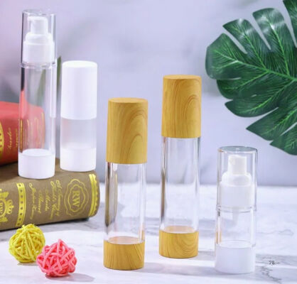 Bouteille sans air d'emballage cosmétique en plastique personnalisé par couleur pour les soins de la peau K33