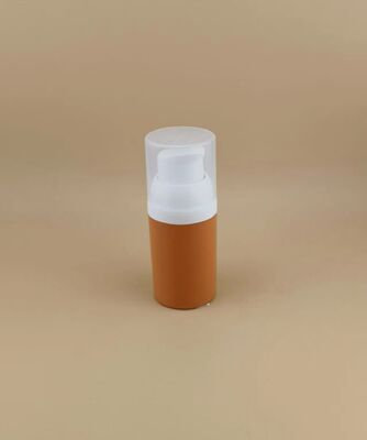 Bouteille sans air en plastique Portable marron, nouveau Design, pratique de voyage avec couvercle transparent A