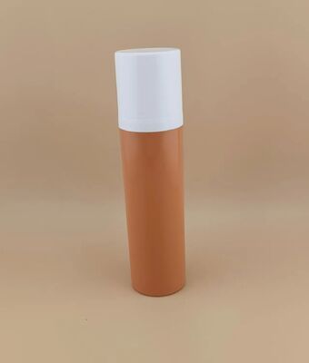 Bouteille en plastique portable brune sans air et commodité de voyage avec couverture blanche 1A