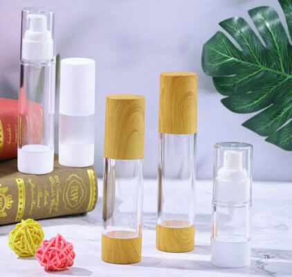 Bouteille sans air sous vide en plastique cosmétique pour lotion de sérum crème de soin de la peau