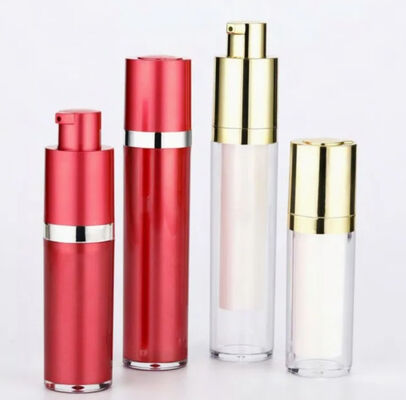 Bouteilles de pompe vide sans air pour les lotions de soins de la peau avec pulvérisateur de pompe