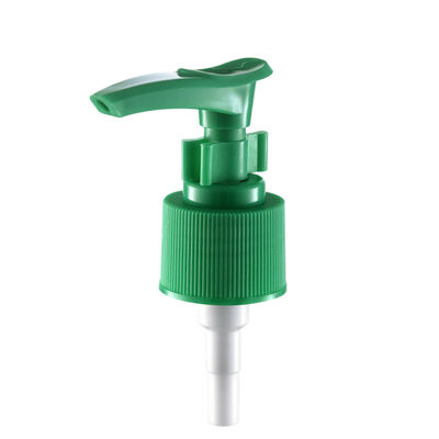 24/410 Pompe à lotion en PP vert personnalisée avec verrouillage à pinceau pour savon liquide
