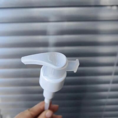 Pompe à lotion nettoyante pour le visage, entièrement en plastique, sans ressort métallique, avec verrouillage à Clip