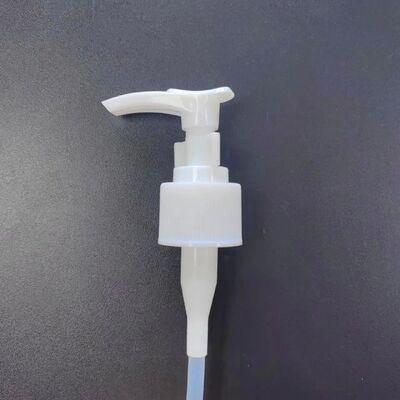 Pompe à Lotion personnalisée 24/410, Clip de verrouillage, distributeur de lotion en plastique de couleur blanche, pompes à Lotion pour shampoing et savon liquide