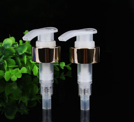 Emballage cosmétique Pompes à pulvérisation en aluminium plastique or Pompes à lotion