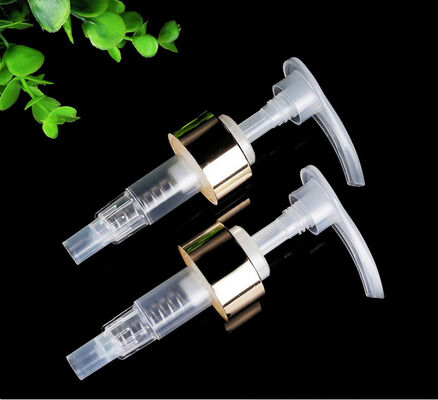 Emballage cosmétique Pompes à pulvérisation en aluminium plastique or Pompes à lotion