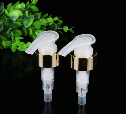 Emballage cosmétique Pompes à pulvérisation en aluminium plastique or Pompes à lotion