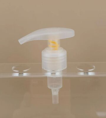 Pompe à lotion transparente à verrouillage gauche-droite pour les soins de la peau