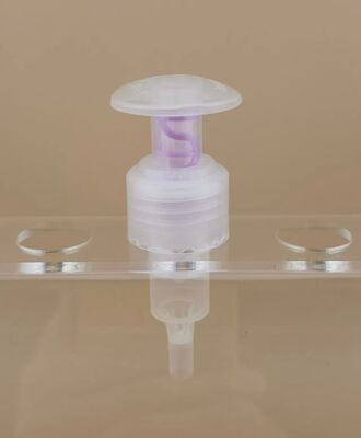 Pompes de lotion à verrouillage gauche-droite claires pour le lavage corporel