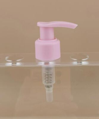 Pompe à lotion rose à verrouillage gauche-droite pour cosmétiques pour filles