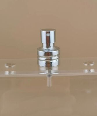 Bouton d'aluminium argenté personnalisé, vis à pulvérisation fine pour le parfum