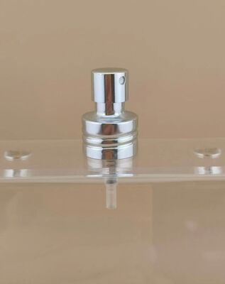 Bouton d'aluminium argenté personnalisé, vis à pulvérisation fine pour le parfum