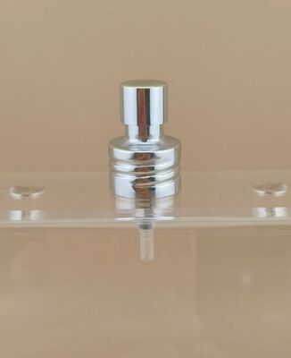 Bouton d'aluminium argenté personnalisé, vis à pulvérisation fine pour le parfum