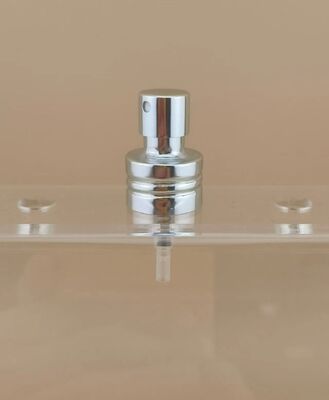 Bouton d'aluminium argenté personnalisé, vis à pulvérisation fine pour le parfum