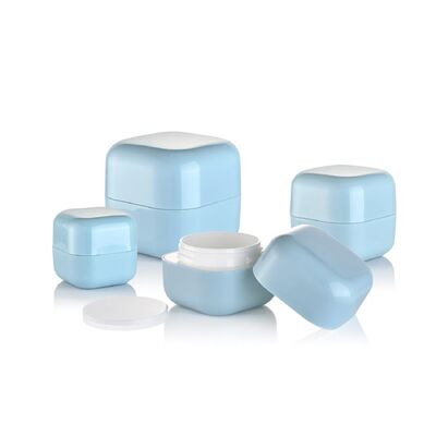 30g en gros de produits cosmétiques pour la peau en PP, pot en plastique carré pour crème