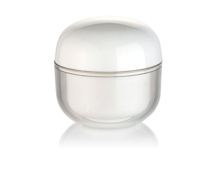OEM Blanc PP 30g Crème Cosmétique Bouteille ronde avec capuchon pour les cosmétiques