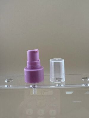 Pompes de traitement de lotion avec demi-touffe emballage cosmétique violet 20/410 pompe à crème