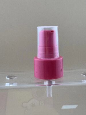 Pompe de traitement de crème de lotion rose cosmétique 20/410 pour soins de la peau