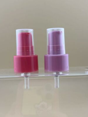 Pompe de traitement de crème de lotion rose cosmétique 20/410 pour soins de la peau