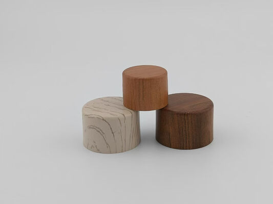 24/410 Impression par transfert d'eau Cap de vis à grains en bois pour bouteille en plastique
