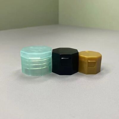 Forme octogonale 24 mm Caps à capuche en plastique en forme spéciale