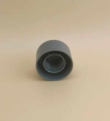 Bouchon mat lisse en plastique gris pour flacons cosmétiques