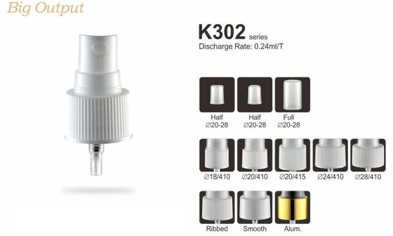 Pulvérisateur de brouillard de parfum en plastique PP 20/410 Pulvérisateur de brouillard fin K302