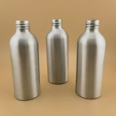 Nouvelles bouteilles en aluminium argent clair de luxe de haute qualité bouteilles en aluminium cosmétique