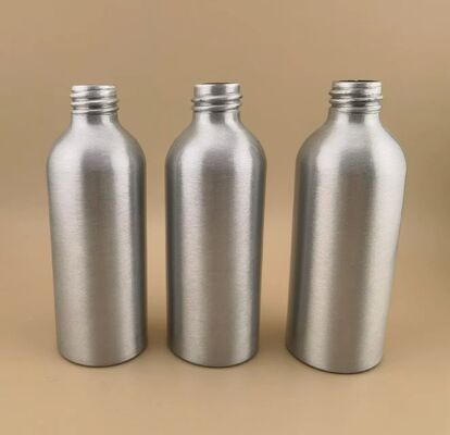 Nouvelles bouteilles en aluminium argent clair de luxe de haute qualité bouteilles en aluminium cosmétique