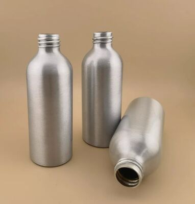 Nouvelles bouteilles en aluminium argent clair de luxe de haute qualité bouteilles en aluminium cosmétique