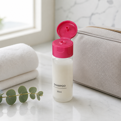 Nouveau design bouchon à bascule en plastique de 24 mm 24-410 pour bouteille de gel douche