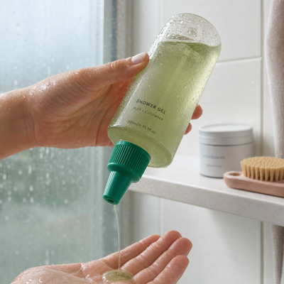 Couvercle à gelée en plastique à côtes blanches pour bouteilles de peinture