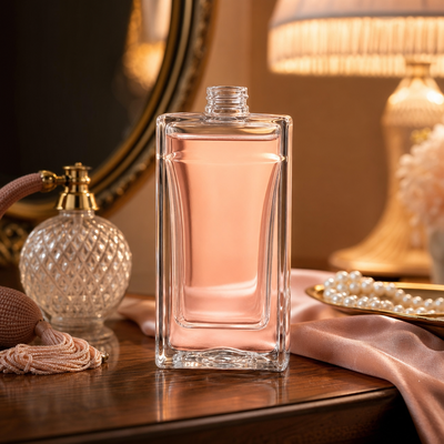 Vente à chaud Emballage cosmétique personnalisé Bouteille en verre durable de 100 ml Bouteille de parfum