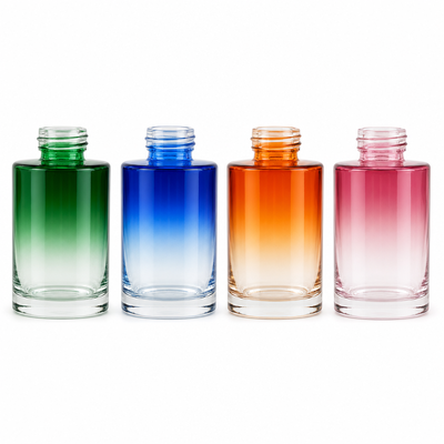 Bouteille de diffuseur de bouteille en verre dégradé d'échantillon gratuit avec bâton pour bouteille de parfum aromatique
