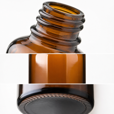 Bouteille d'huile essentielle d'emballage cosmétique bouteille de goutte en verre ambré