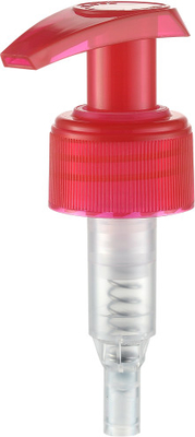 Couleur rouge de 24mm de lotion de distributeur de fonction multi en plastique en bambou de pompe