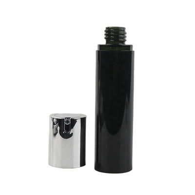Bouteille privée d'air noire réutilisée non-toxique, bouteille étanche de pompe des soins de la peau K1303