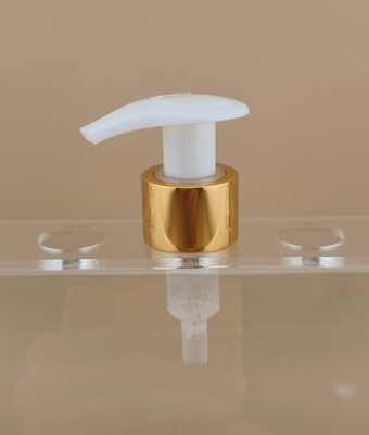 Pompes de lotion dorée verrouillage gauche-droite K204-2 pour les bouteilles de soins de la peau sur mesure