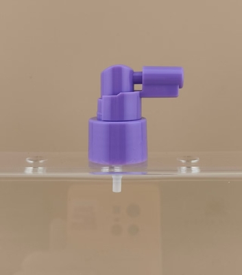 Pulvérisateur buccal de brume violet en PP plastique personnalisé K310A pour médicaments