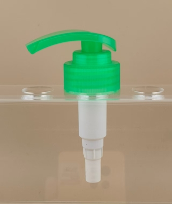 Pompe de lotion à vis K206-6 verte et grande sortie pour shampooing