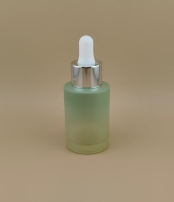 Nouveau design clair changement progressif Matcha Green Mat Flacon compte-gouttes rond K-GBL30 pour essence