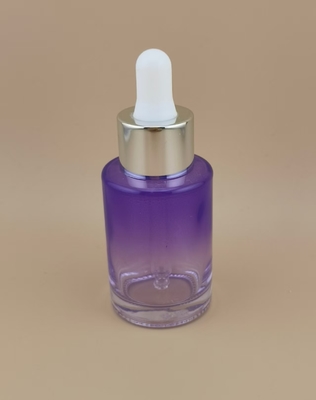 Nouveau design clair changement progressif violet bouteille goutteuse ronde lisse K-GBL30 pour essence