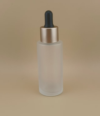 Bouteille de gouttelette mat clair pour la lotion CRC Matériau de verre possible