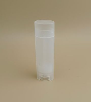 Emballage transparent petit ellipse lisse pour baume à lèvres et rouges à lèvres