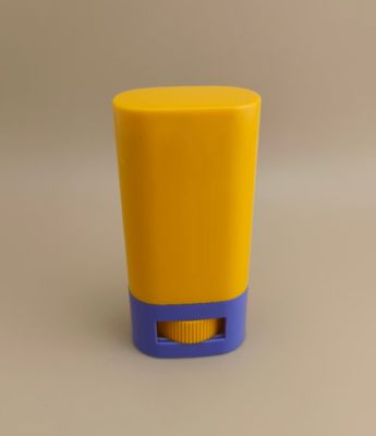 Emballage de baume à lèvres lisse jaune et violet 2304 pour les rouges à lèvres