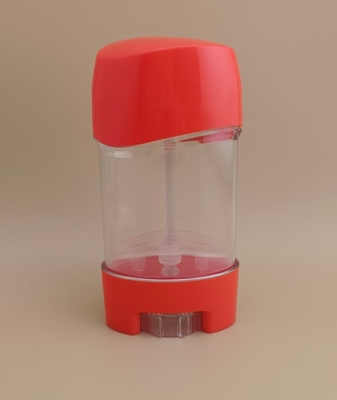 Emballage de baume à lèvres lisse et transparent avec couvercle rouge 2316 pour rouges à lèvres